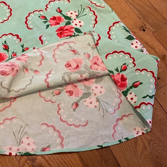 Heart of Haute Elizabeth Adjustable Strap Pin Up Vtg Inspired Dress Cotton SMALL - Picture 4 of 12